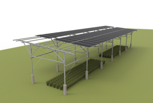 Solusi Sistem Pemasangan Pertanian Grace Solar GS-Smart Sistem Pemasangan Pertanian Tipe Lereng (Baja Karbon)