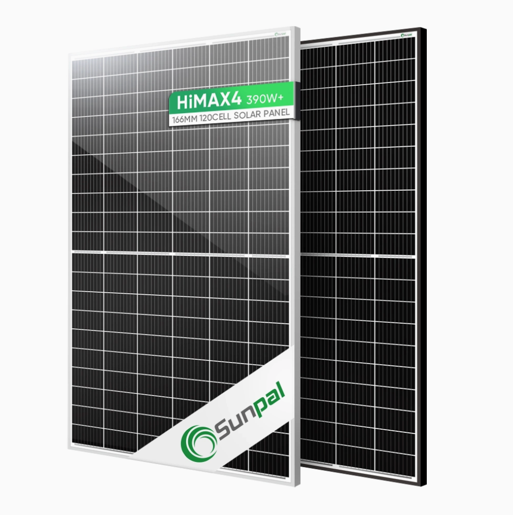 Sunpal PV Panels Cost 365 - 390 Watts Fire Rated Solar Panel Monocrystalline Half Cell
