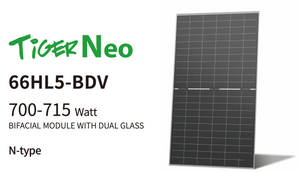 JinkoSolar Tiger Neo Series - JKM700-715N-66HL5-BDV-Z1